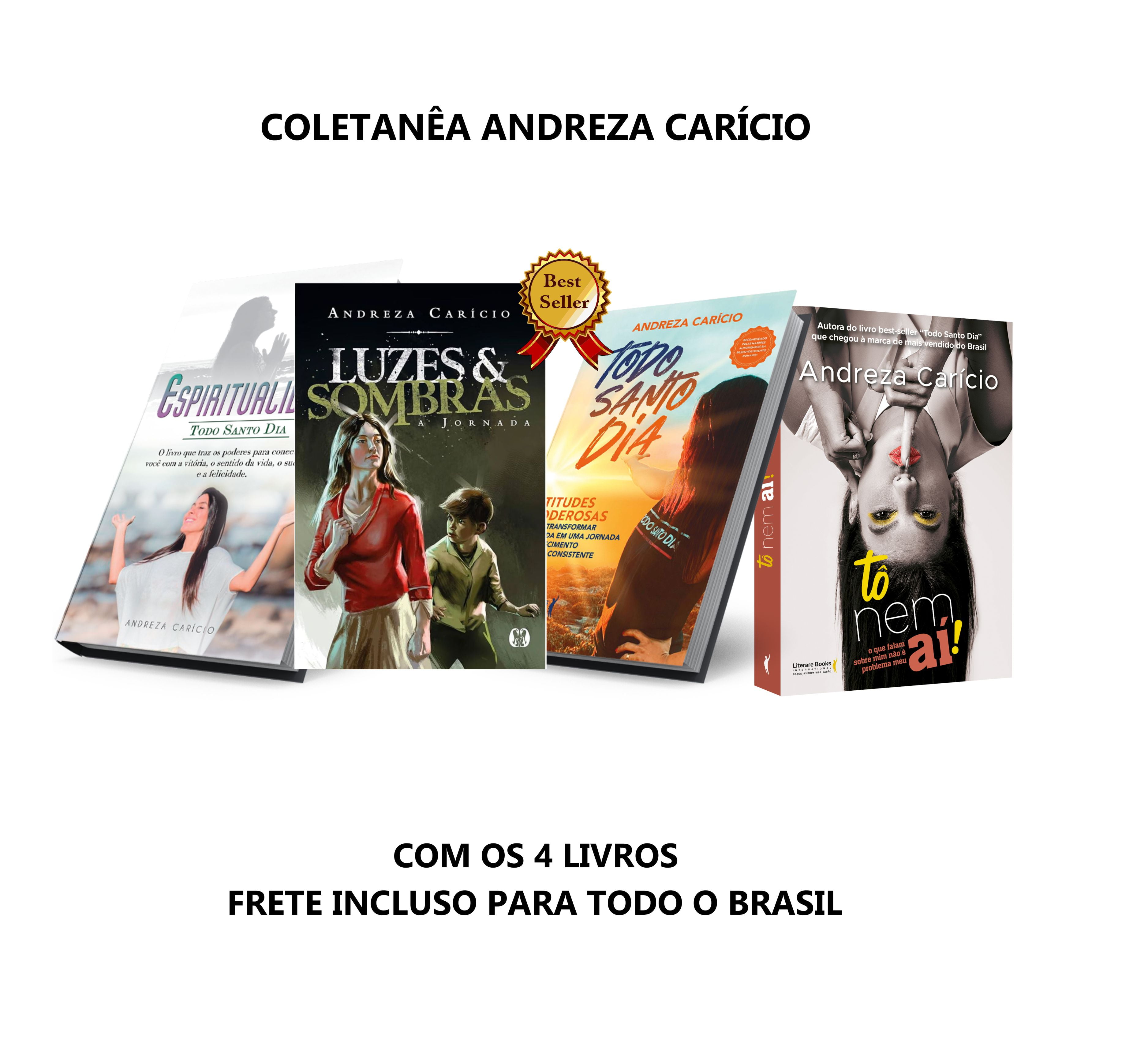 COLETANEA COM  OS 4 LIVROS - ANDREZA CARICIO - Incluindo o Lançamento Luzes e Sombras - Cópia (1)