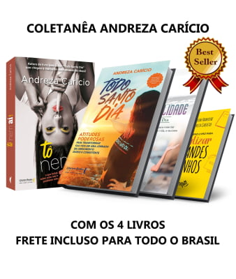 COLETANÊA COM  OS 4 LIVROS ANDREZA CARICIO - frete incluso